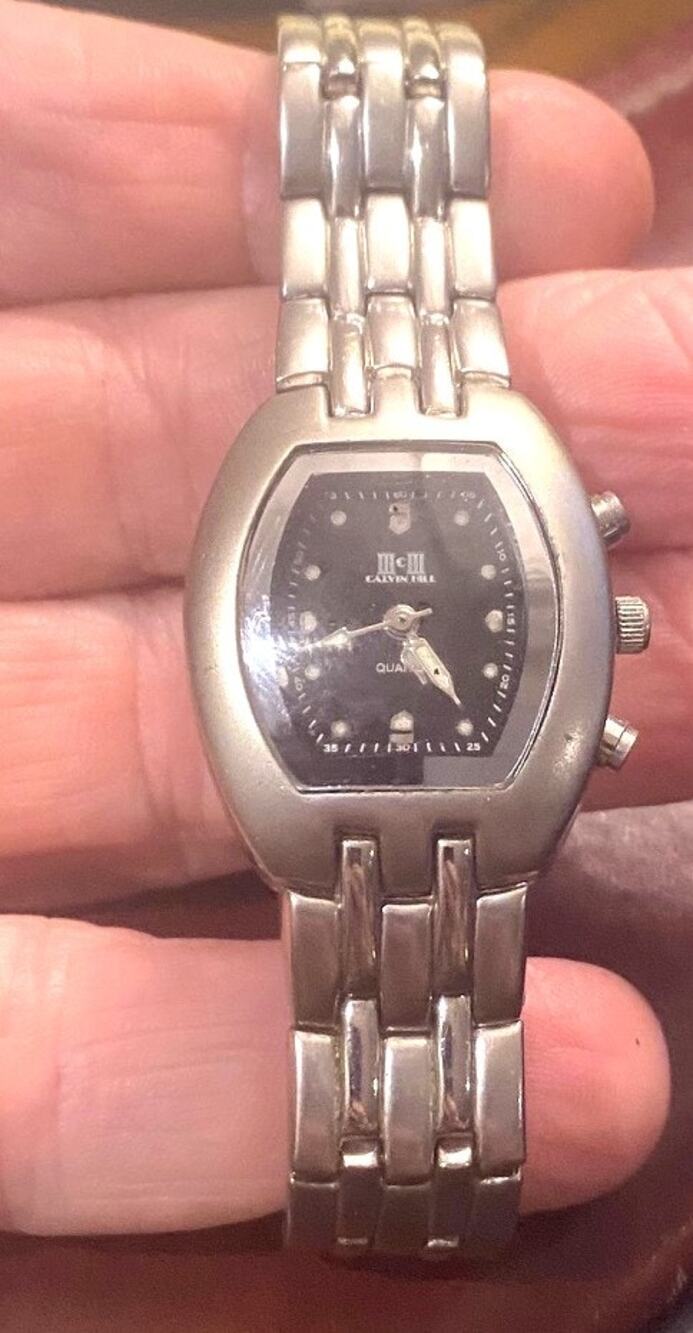 Women's Calvin Hill Ltd Edition Watch, Silver Tone with Black Face